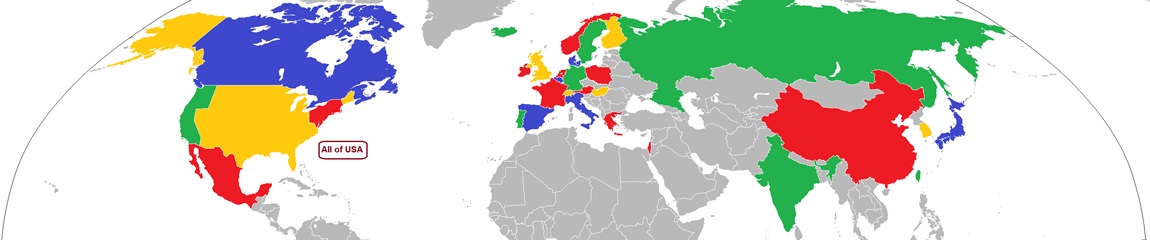World Map North
